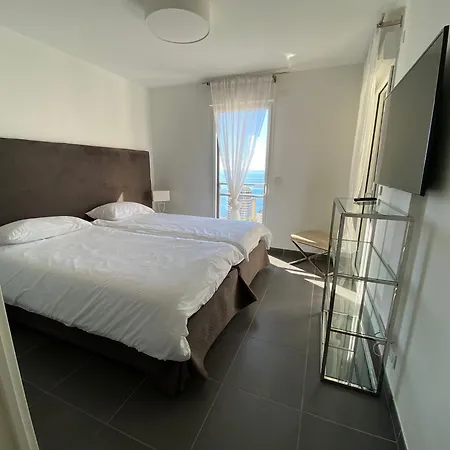 Daire Close To Montecarlo, Monaco Sea Side, Private Parking Beausoleil