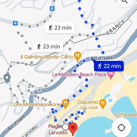 Close To Montecarlo, Monaco Sea Side, Private Parking דירה